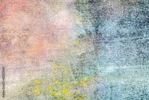multicolored acrylic hand painted canvas surface. weathered artistic background.