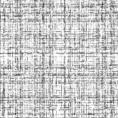 Seamless pattern, rough vector background, black and white