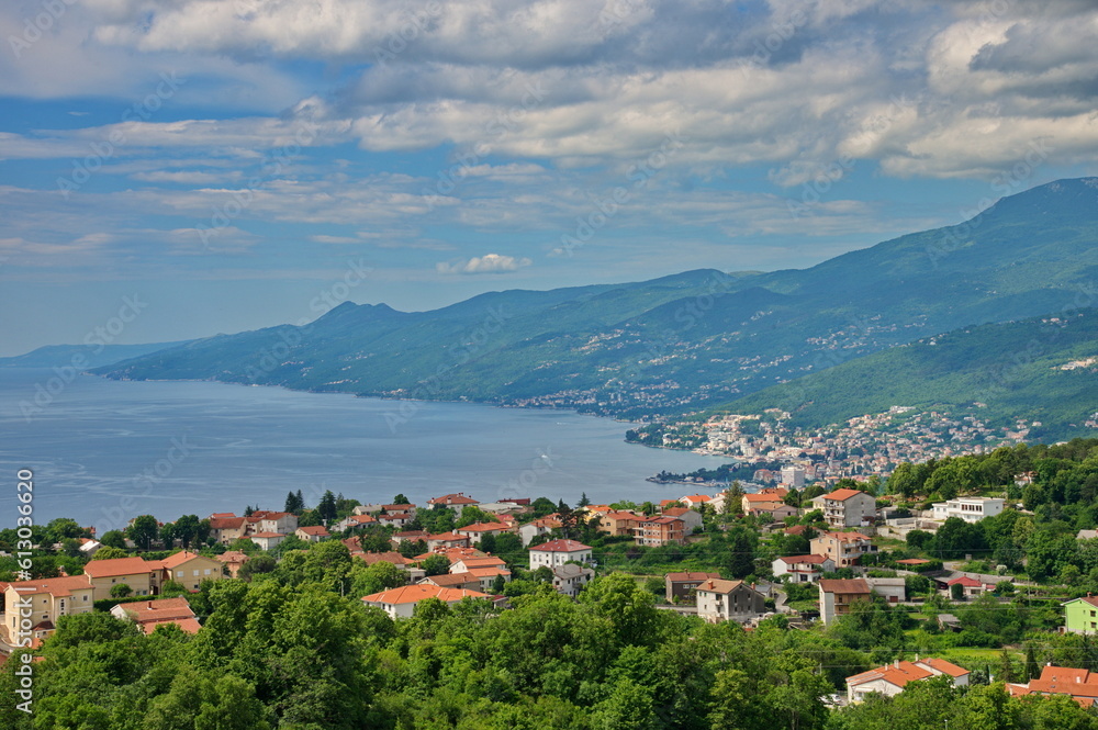 Scenic view of Mediterranean town in Croatia Scenic view of Mediterranean town in Croatia