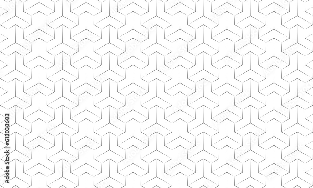Abstract geometric seamless pattern with grey hexagonal ornament. Vector Repeating Background. Abstract geometric seamless pattern with grey hexagonal ornament. Vector Repeating Background.