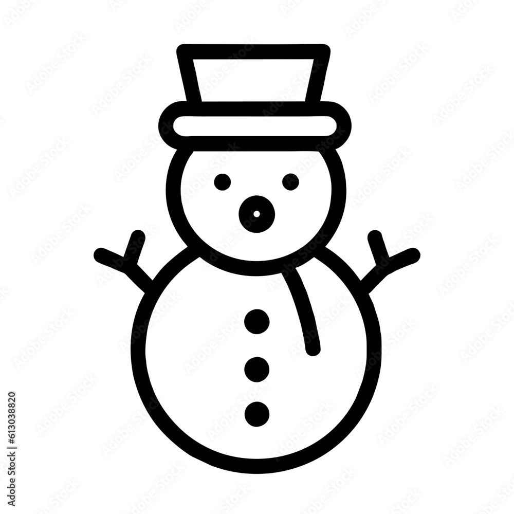 snowman, icon, symbol, vector, pictogram snowman, icon, symbol, vector, pictogram