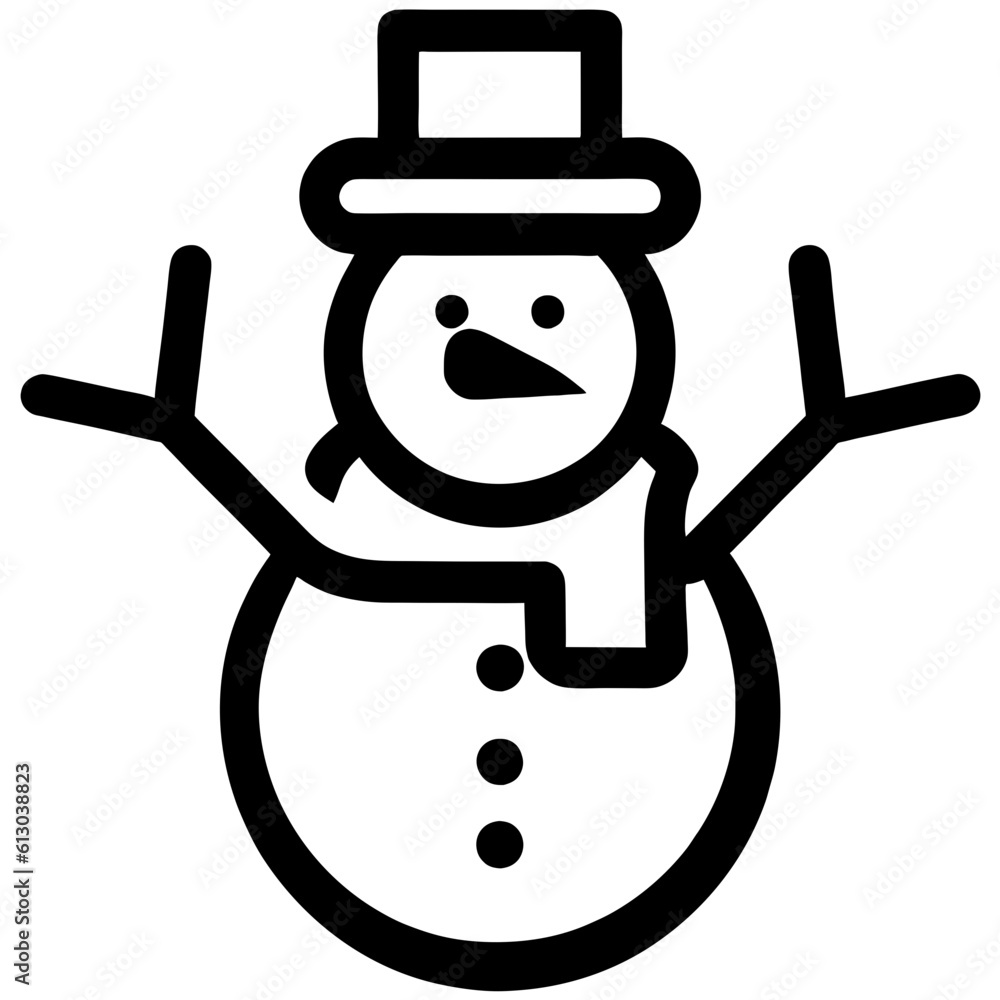 snowman, icon, symbol, vector, pictogram snowman, icon, symbol, vector, pictogram