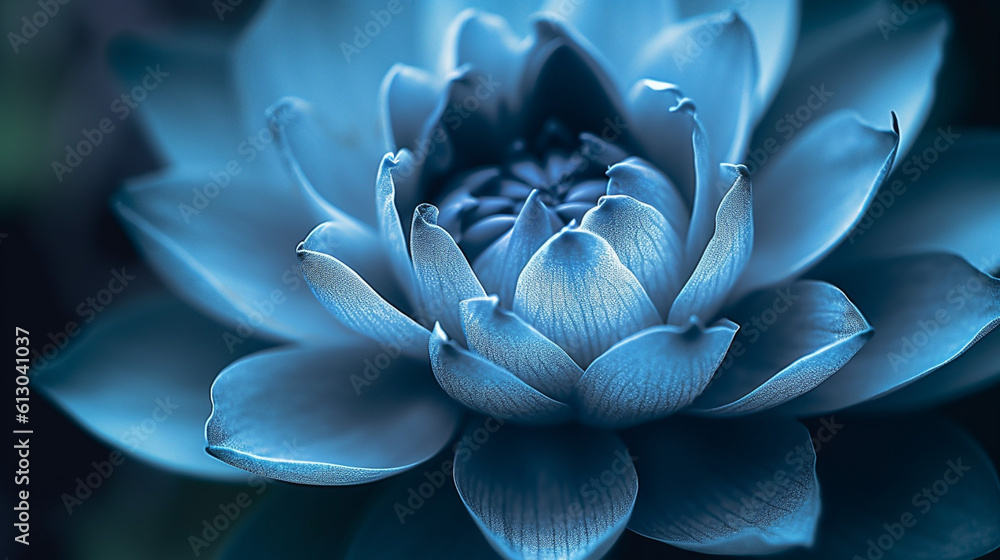 close up of blue flower