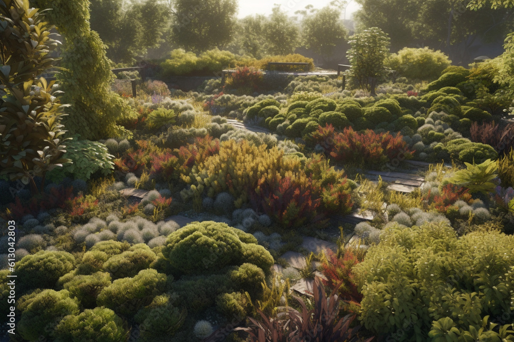 vegetation landscape, Generative AI vegetation landscape, Generative AI