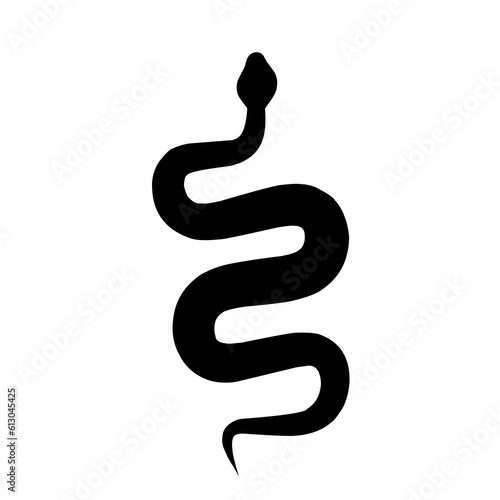 black and white snake symbol