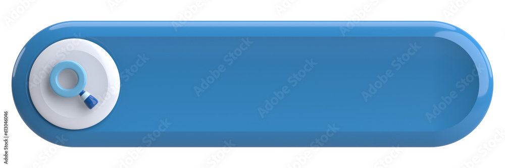 Search field. Search bar. 3D illustration. Search field. Search bar. 3D illustration.