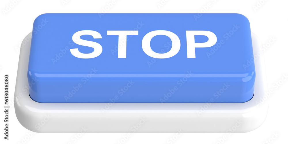 Stop button. 3D button. 3D illustration. Stop button. 3D button. 3D illustration.