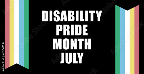 Banner for Disability Pride Month