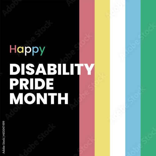 Banner for Disability Pride Month