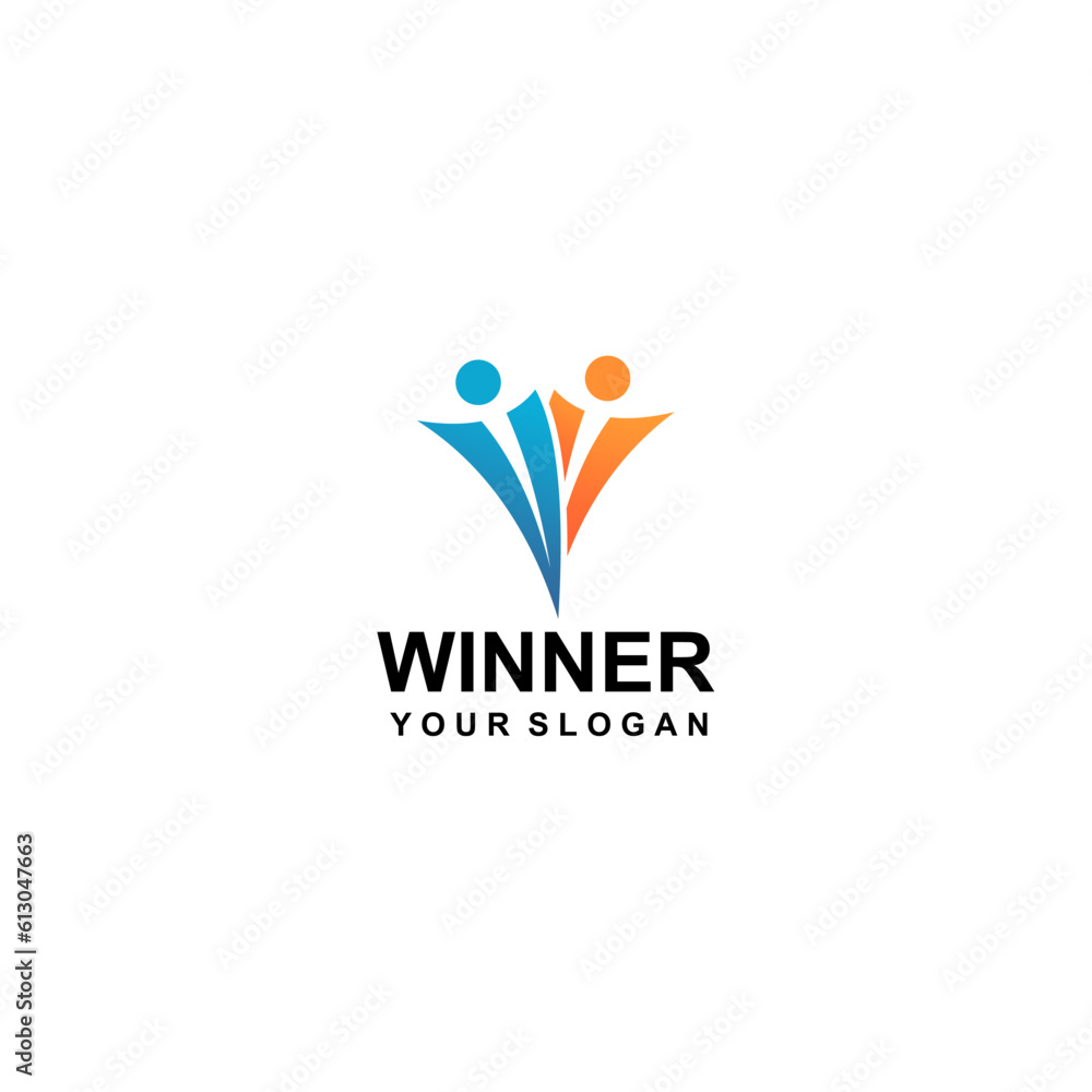 Fototapeta premium winner logo design