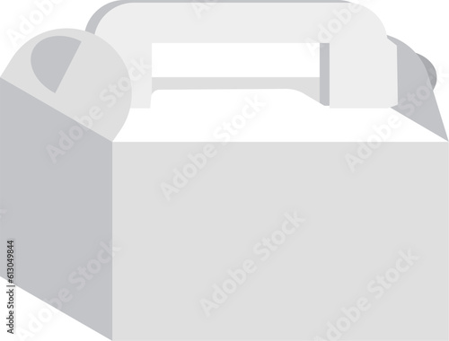 ケーキを入れる箱のイラスト