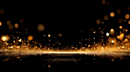 Bokeh Abstract Background with Glitter Lights. Blurred Soft vintage colored