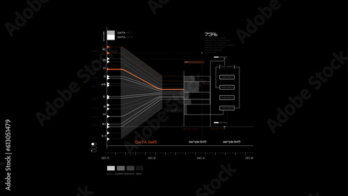 HUD Cyberpunk Futuristic infographic vector shapes