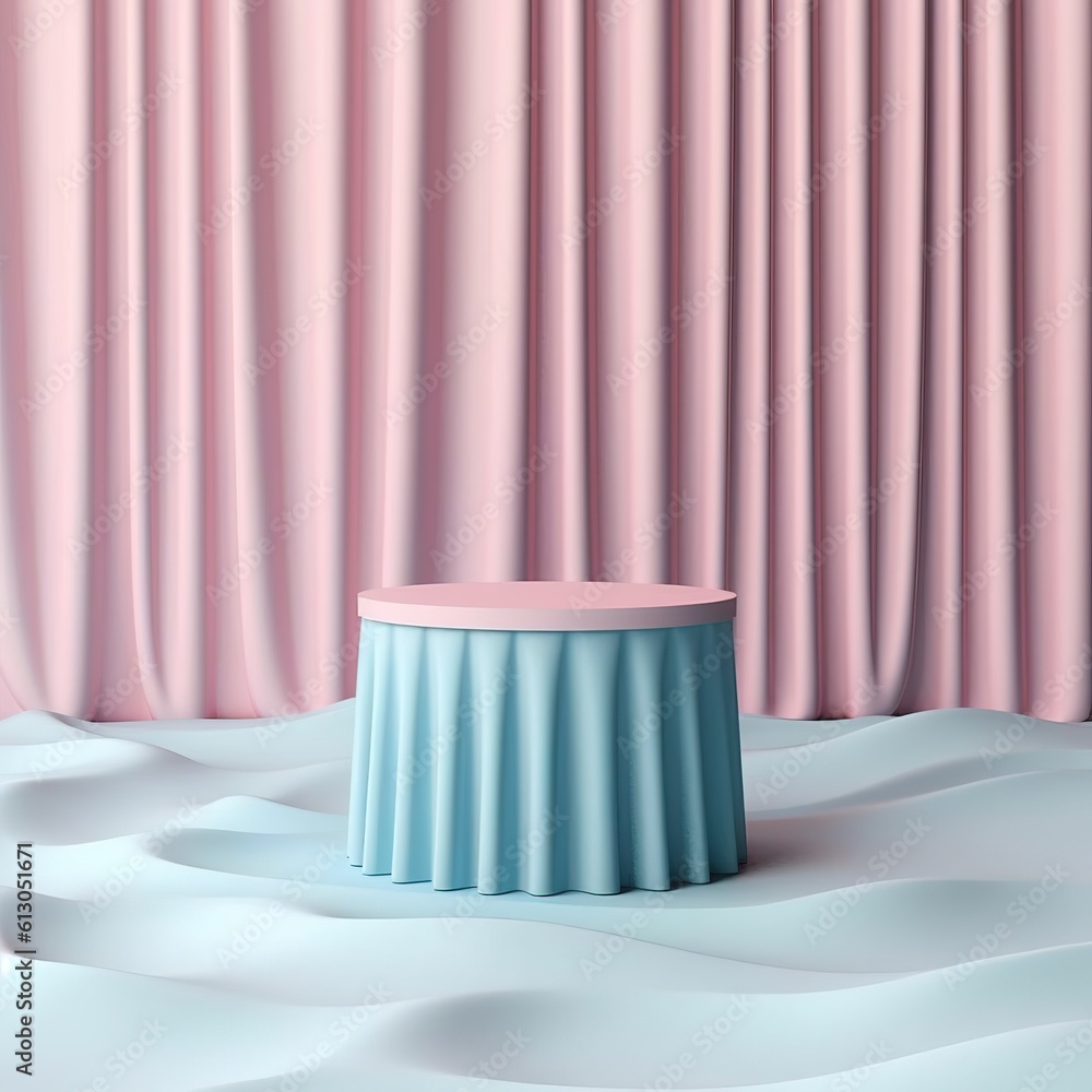 Scene with a minimalist podium Scene with a minimalist podium