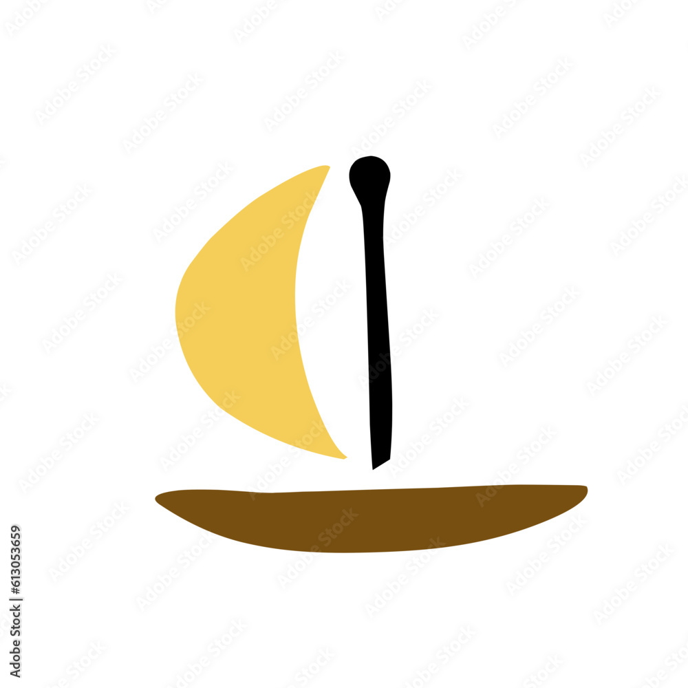 Fisherman Sailing Boat Vector Fisherman Sailing Boat Vector