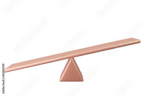 Empty copper simple balance scale investment financial business and law concept