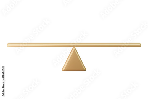 Empty copper simple balance scale investment financial business and law concept