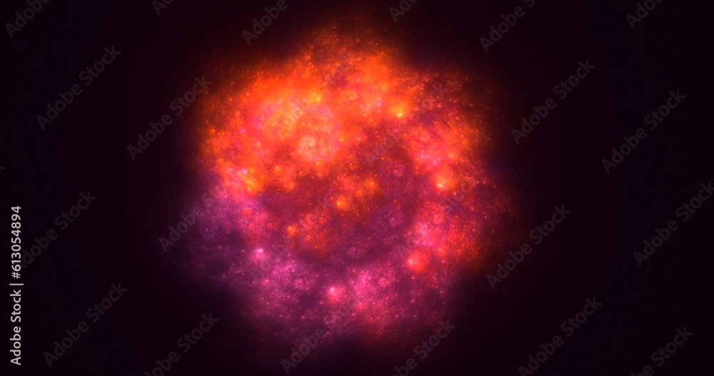 Fototapeta premium 3D rendering abstract circle light background