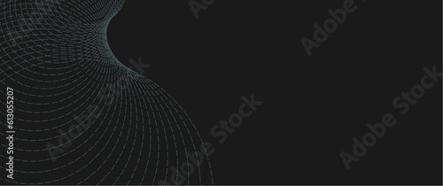 abstract dashed line or dashed stroke in curvy shape, modern curvy dashed line seamless pattern vector design for background, backdrop, banner, element