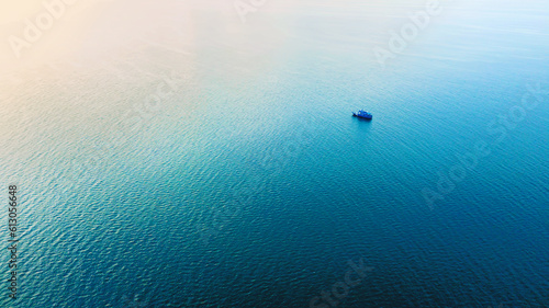 Aerial view of the ocean from Koh Kradan, Thailand