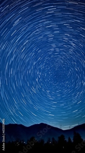 Spectacular stars at night. Generative AI