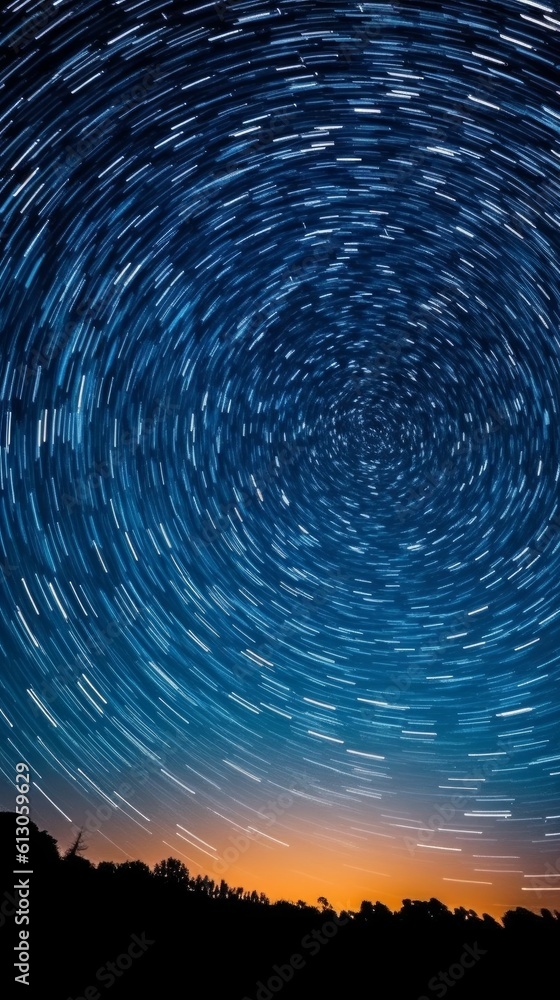 Fototapeta premium Spectacular stars at night. Generative AI