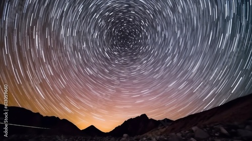 Spectacular stars at night. Generative AI