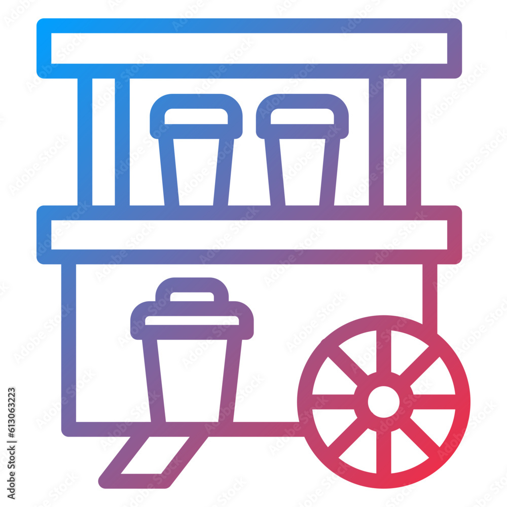 Vector Design Drinks Stall Icon Style Vector Design Drinks Stall Icon Style