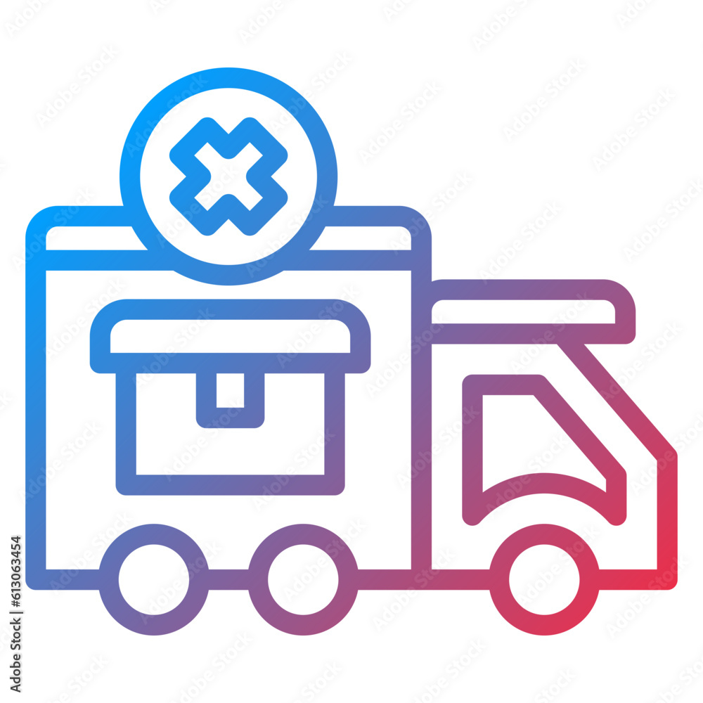 Vector Design Failed Delivery Icon Style Vector Design Failed Delivery Icon Style