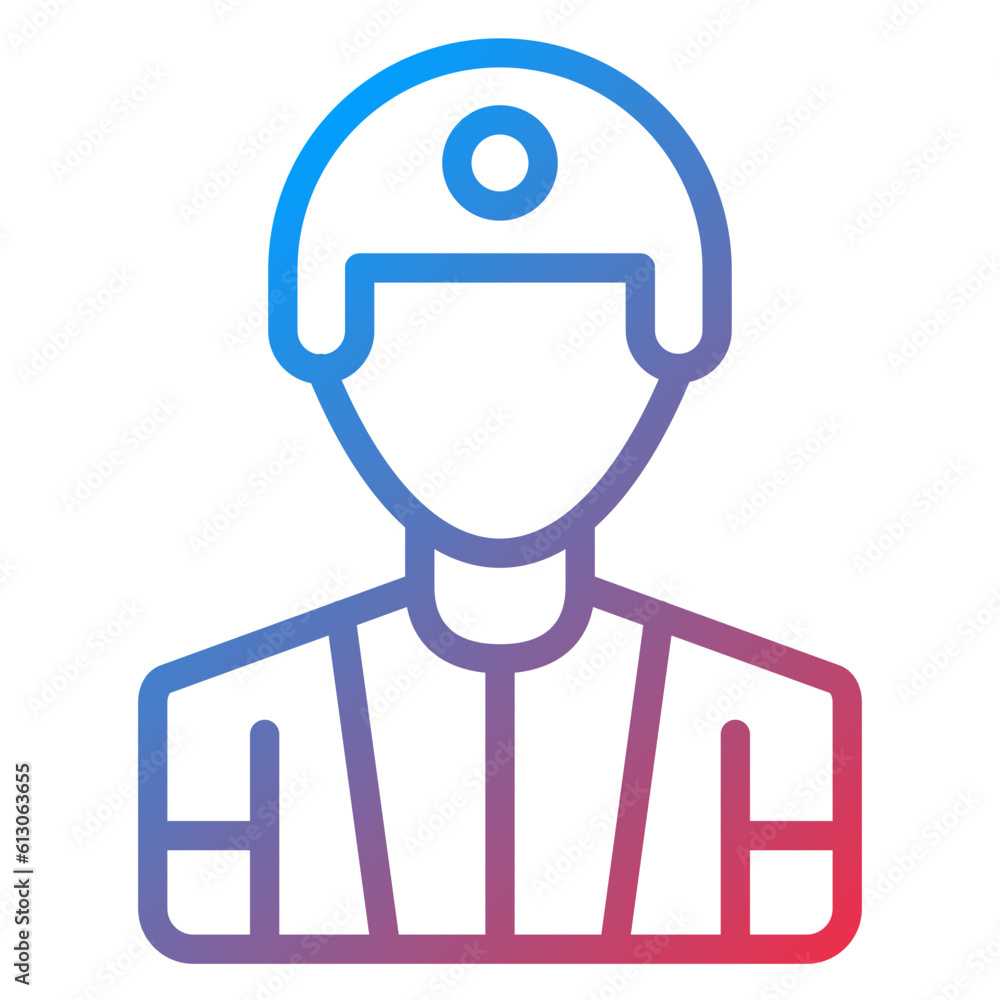 Vector Design Male Player Icon Style Vector Design Male Player Icon Style