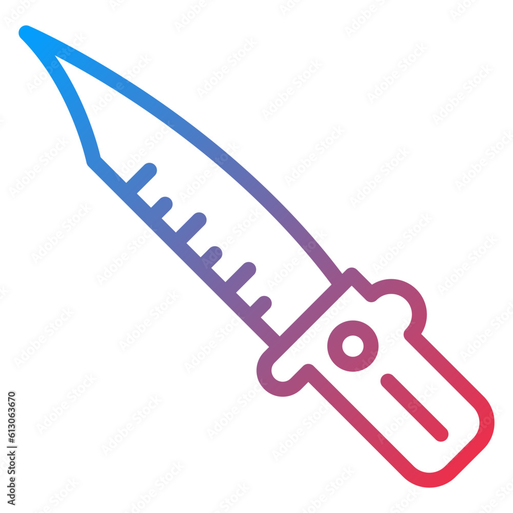 Vector Design Military Knife Icon Style Vector Design Military Knife Icon Style