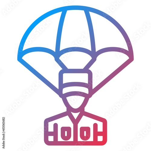 Vector Design Parachute Icon Style photo