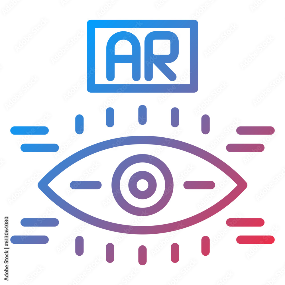 Vector Design Ar Contact Lens Icon Style Vector Design Ar Contact Lens Icon Style