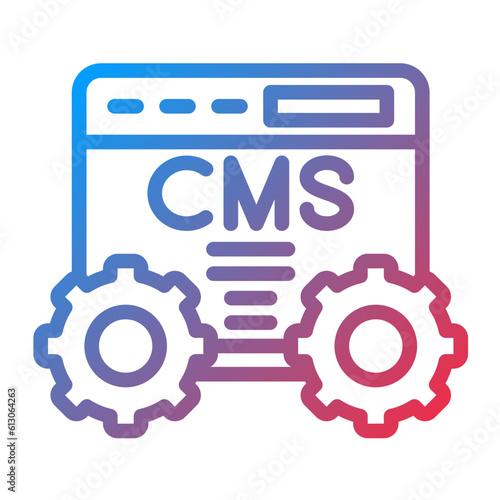 Vector Design Cms Icon Style