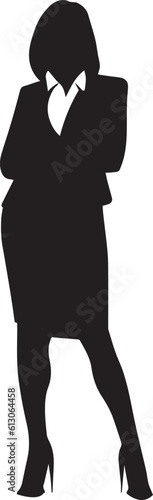 business women vector silhouette illustration