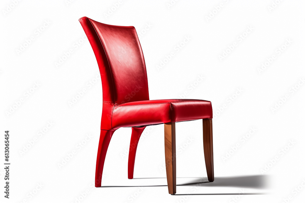Comfortable red chair with armrests, perfect for any indoor space. Comfortable red chair with armrests, perfect for any indoor space.