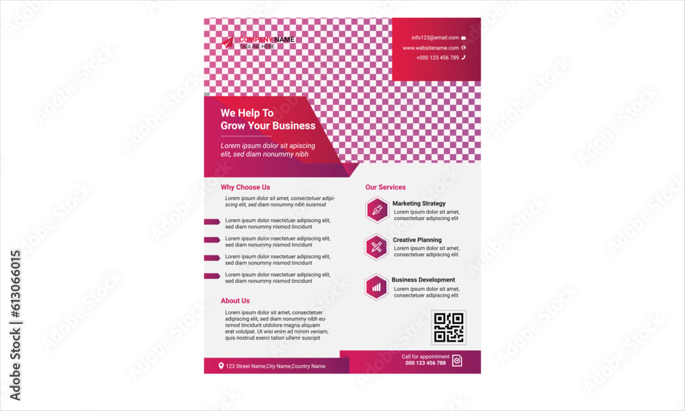 digital marketing corporate business flyer design template