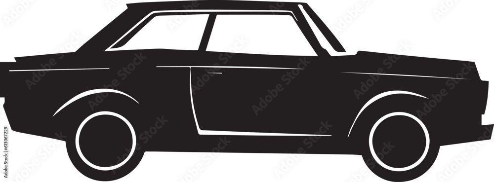 car vector silhouette illustration