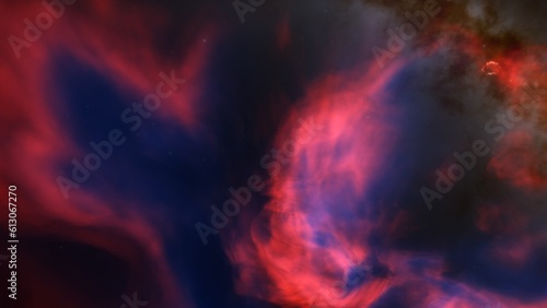 Space of night sky with cloud and stars 