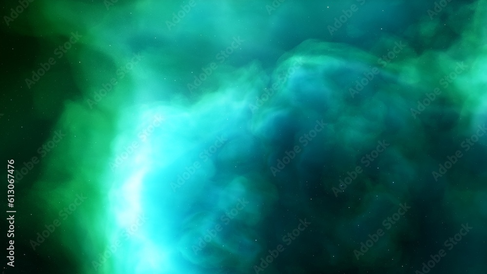 Fototapeta premium Space nebula, for use with projects on science, research, and education. Illustration