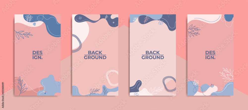 Obraz premium Editable Trendy background template. perfect for social media stories, ads, posters, banners, etc