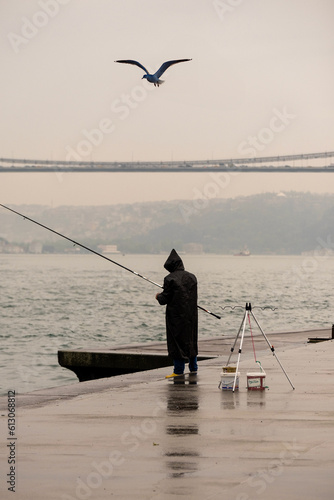 fishing in the sea