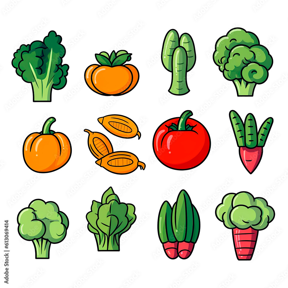 Vegetales cartoon Vegetales cartoon