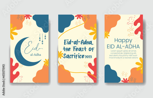 Set Social media post template of Eid al adha event
