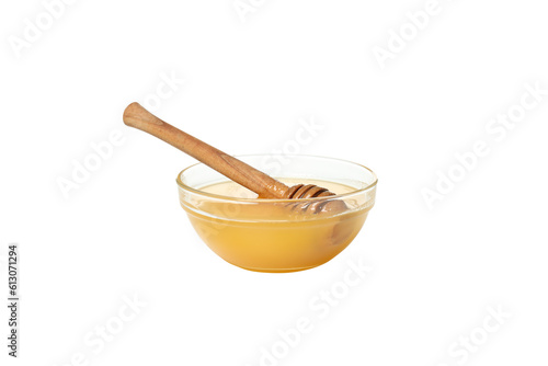 PNG, honey with nuts, isolated on white background
