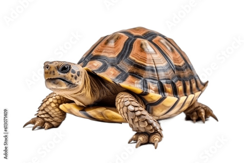 Isolated Turtle on a Transparent Background. Generative AI