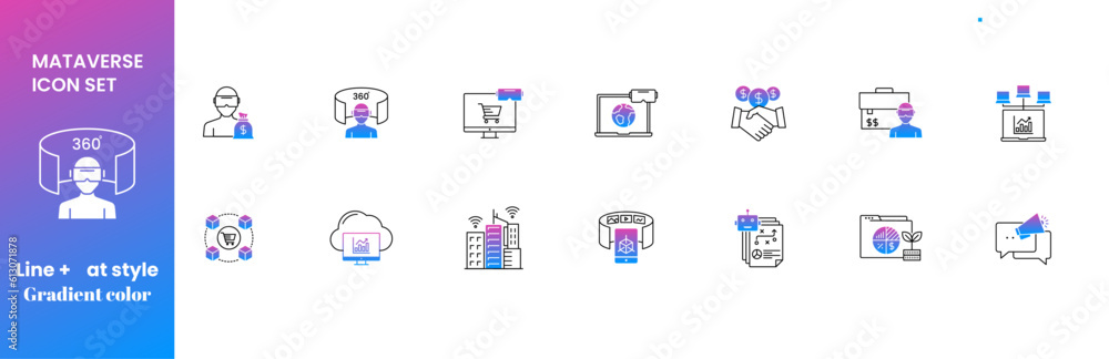 Two tone Vector Outline Metaverse icon set , Avatar , Virtual reality Glasses, Future Technology, web 3.0 icons for web and mobile apps. . Two tone Vector Outline Metaverse icon set , Avatar , Virtual reality Glasses, Future Technology, web 3.0 icons for web and mobile apps. .