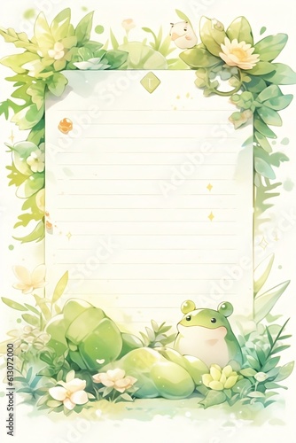 Paper templates used for various writings. such as writing letters, taking notes