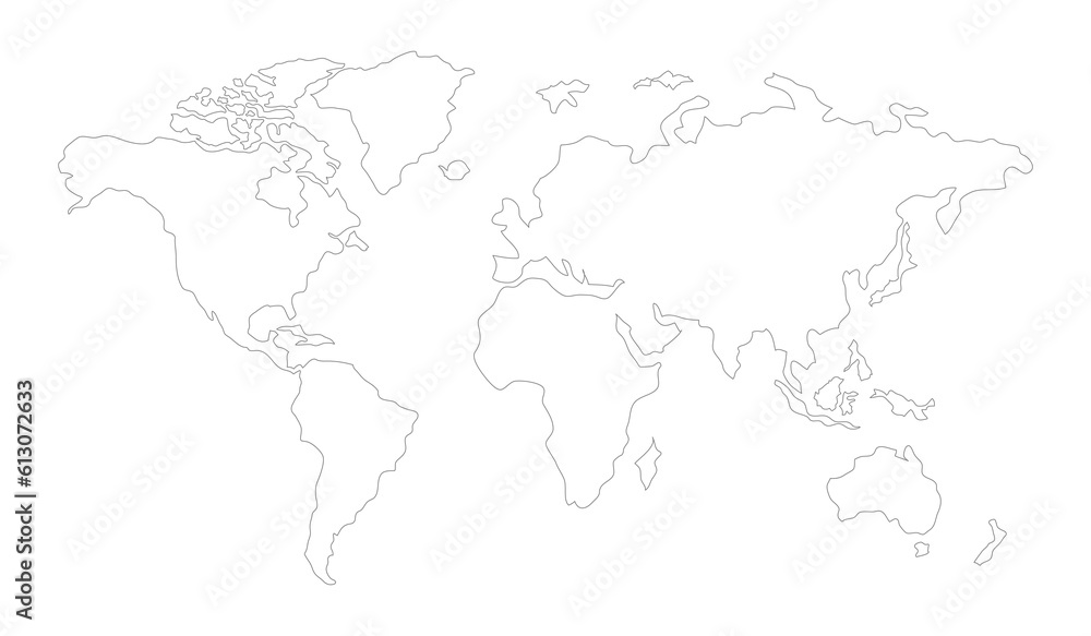 World map isolated World map isolated
