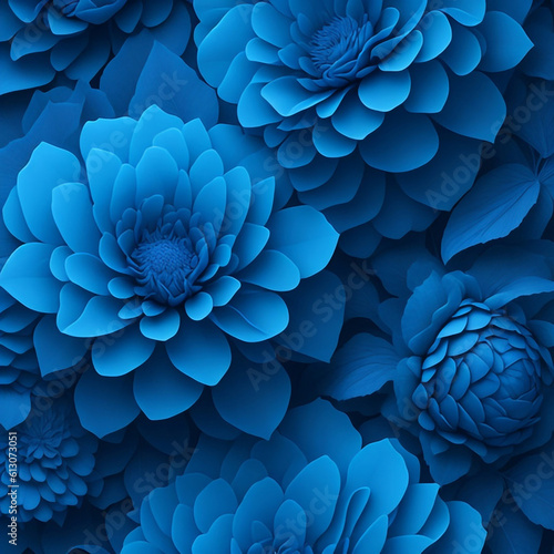 blue color flower closeup. Ai Generative © AI Stocks